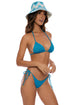Luli Fama Tornasol Seamless Ruched Back Brazilian Tie Side Bottom